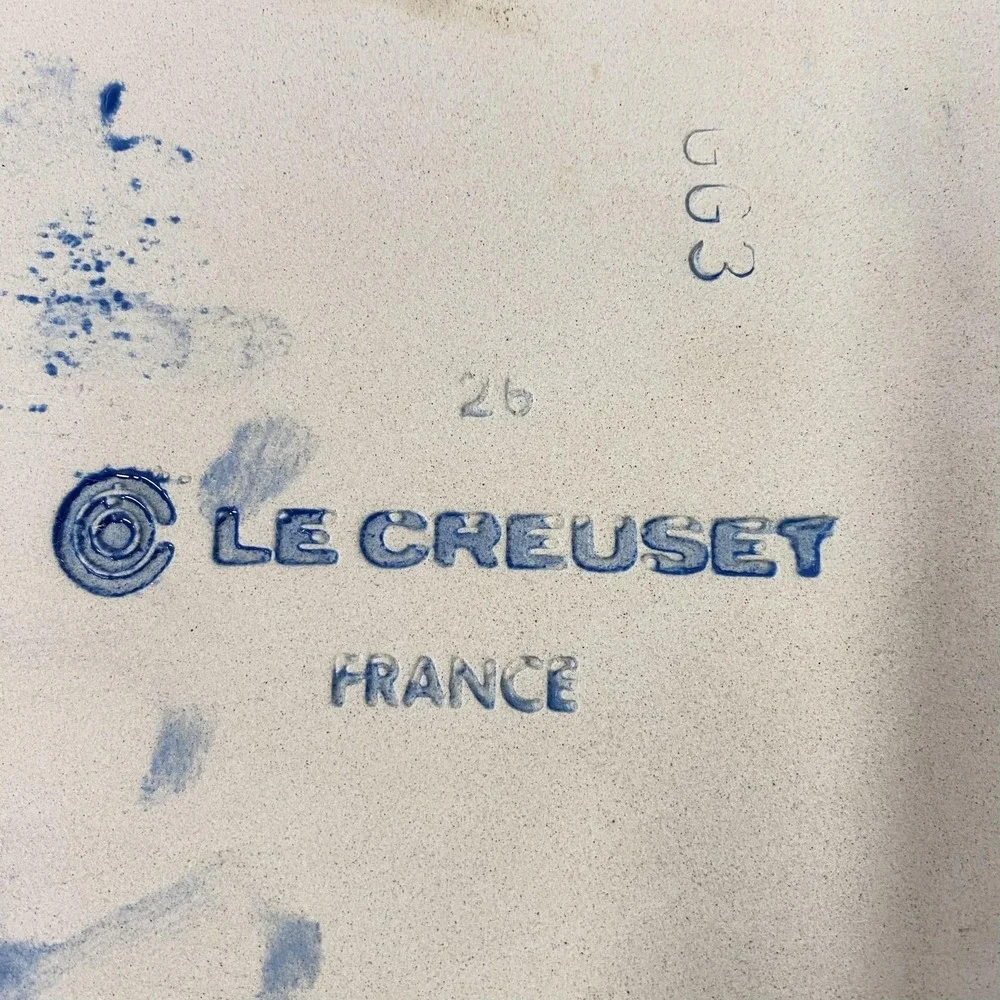 Le Creuset Rectangular Baking Dish 10x7x2 Blue Ceramic Pan France‎ Bakeware
